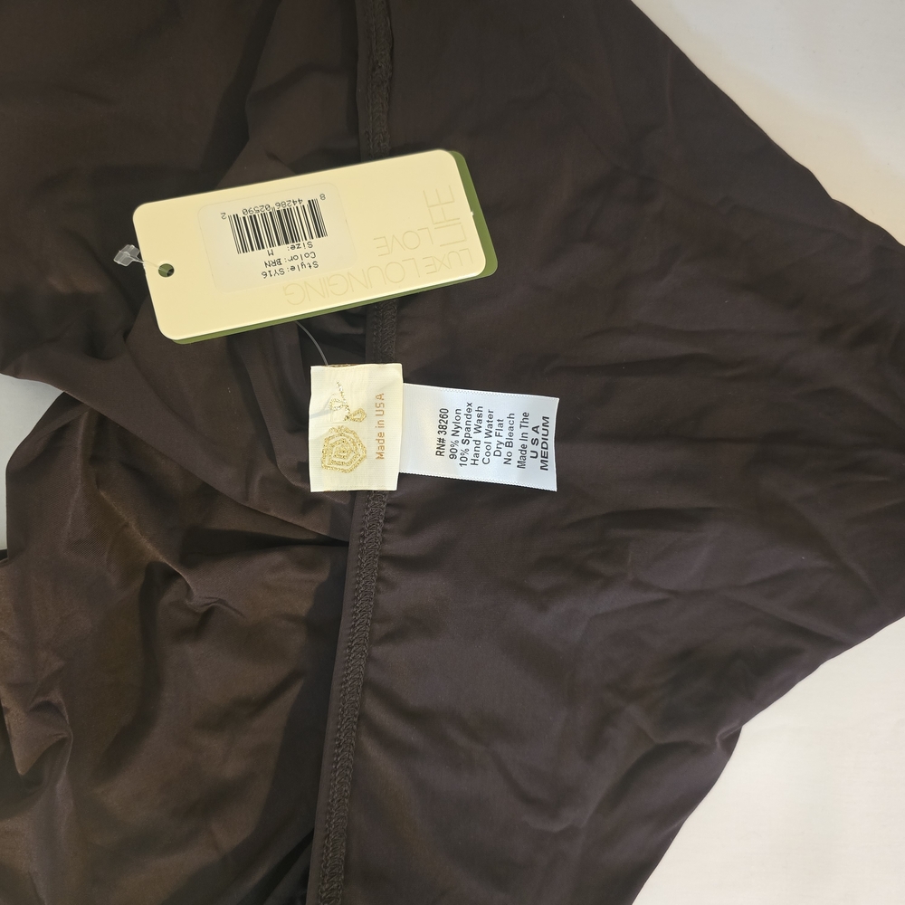 L-Space Brown Plunge Halter Top Swimsuit - Picture 3 of 6